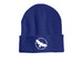 Logo Beanies, a Heather Dark Royal Printed Cuffed Beanie
