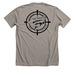 HOBO Shooters, a Heather Stone Premium Unisex Tee (back-view)