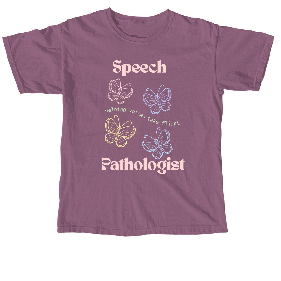 Butterfly T-Shirt, a Berry Comfort Colors Unisex Tee