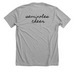 tired cheer coaches, a Athletic Heather Premium Unisex Tee (back-view)