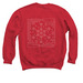Kumiko Snowflake & Tools, a Red Crewneck Sweatshirt (back-view)