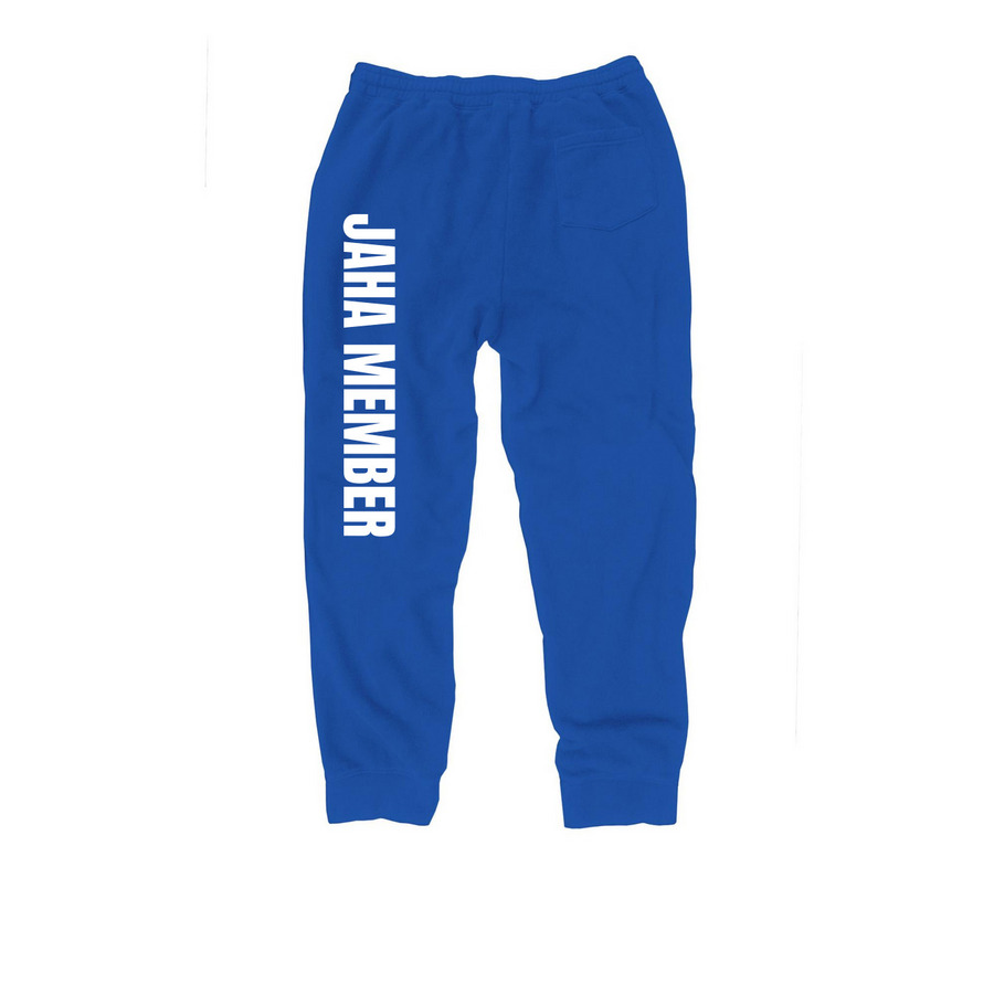 "JAHA MEMBER" Bottoms, a Royal Midweight Fleece Joggers (back-view)