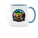 Lazy Dayz Ahead, a Light Blue Two-Tone Ceramic Mug