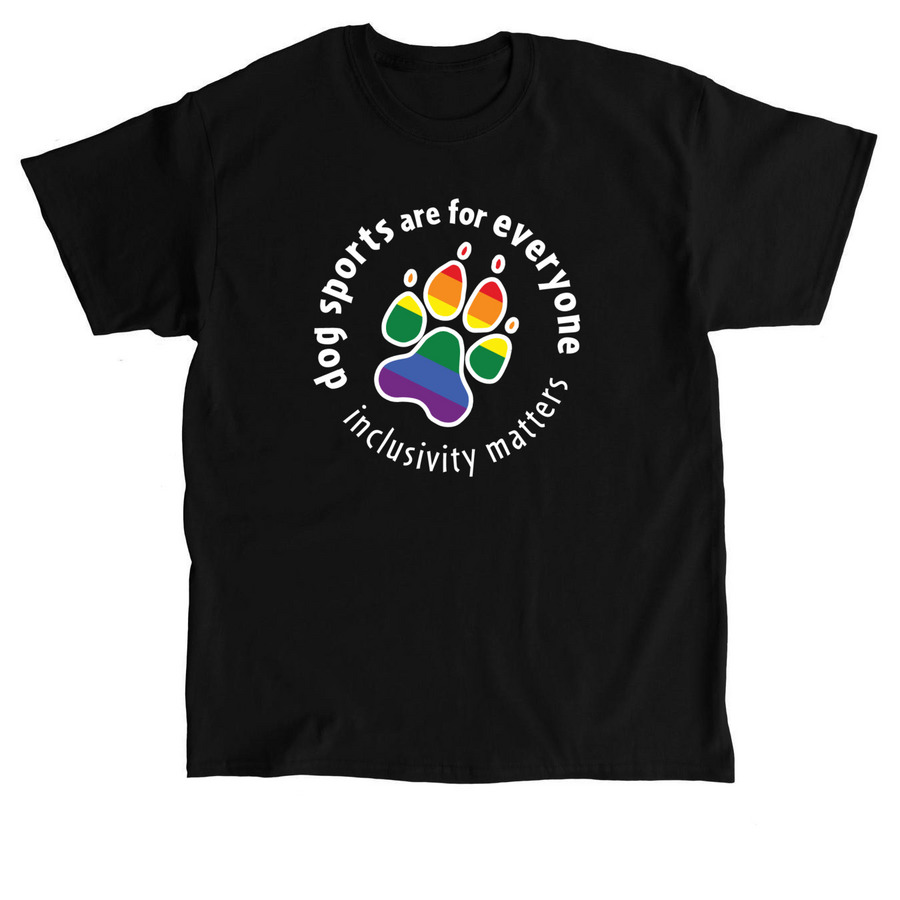 Pride Paw (light text), a Black Classic Unisex Tee