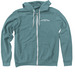 "Until there's a cure", a Heather Deep Teal Zip Up Hoodie