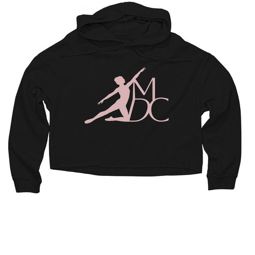MDC, a Black Women?s Lightweight Cropped Hoodie