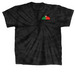 100th Anniversary Adult Tie Dye T-shirt, a Black Classic Tie Dye Tee