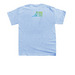 Be a Shelter Hero, a Light Blue Youth Unisex Tee (back-view)