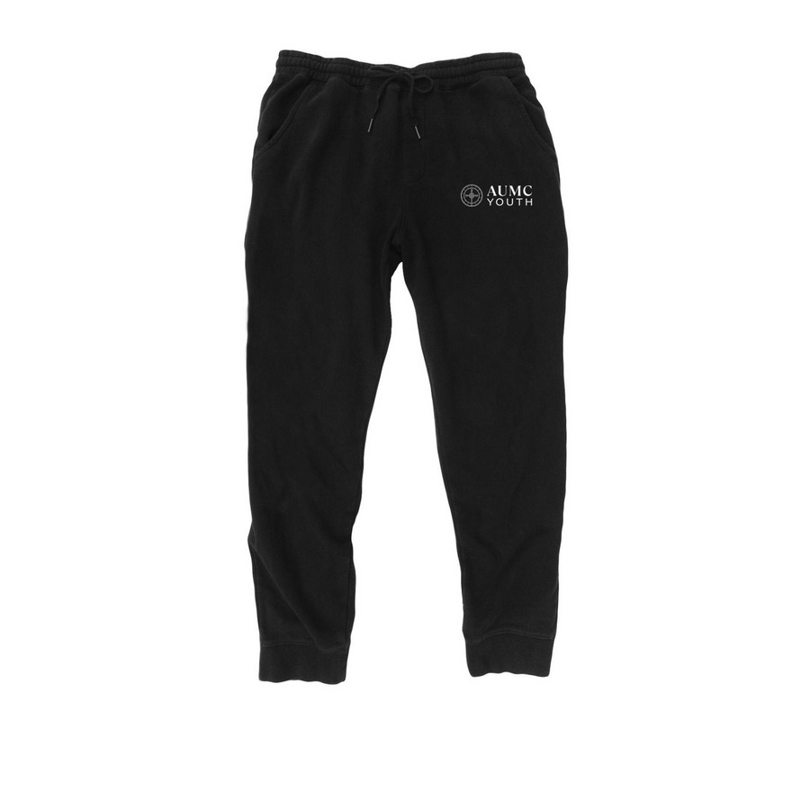 AUMC Youth Joggers, a Black Midweight Fleece Joggers