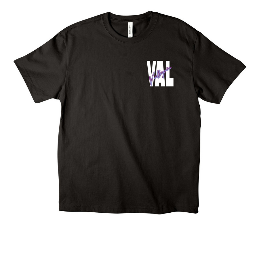 THRIVE FOR GREATNESS - PURPLE, a Black Unisex Heavyweight Tee