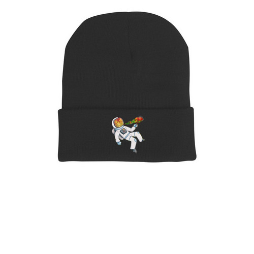 Rasta Edition Beanie, a Black Printed Cuffed Beanie