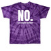 NO. Is a complete sentence., a Purple Classic Tie Dye Tee (back-view)
