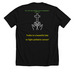 Shirts, a Solid Black Blend Premium Unisex Tee (back-view)