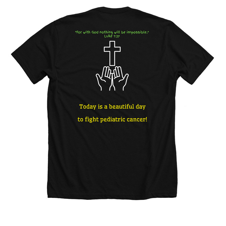 Shirts, a Solid Black Blend Premium Unisex Tee (back-view)