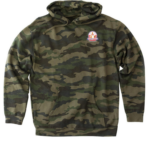 Home of the Hamburger&nbsp;, a Forest Camo Heavyweight Camo Pullover Hoodie