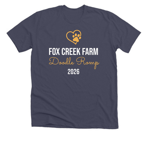 Doodle Romp Fundraiser, a Heather Midnight Navy Premium Unisex Tee