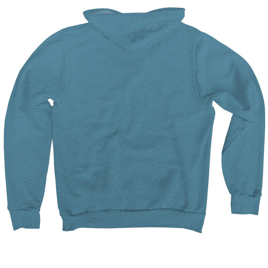 Tochak, a Heather Deep Teal Premium Pullover Hoodie (back-view)