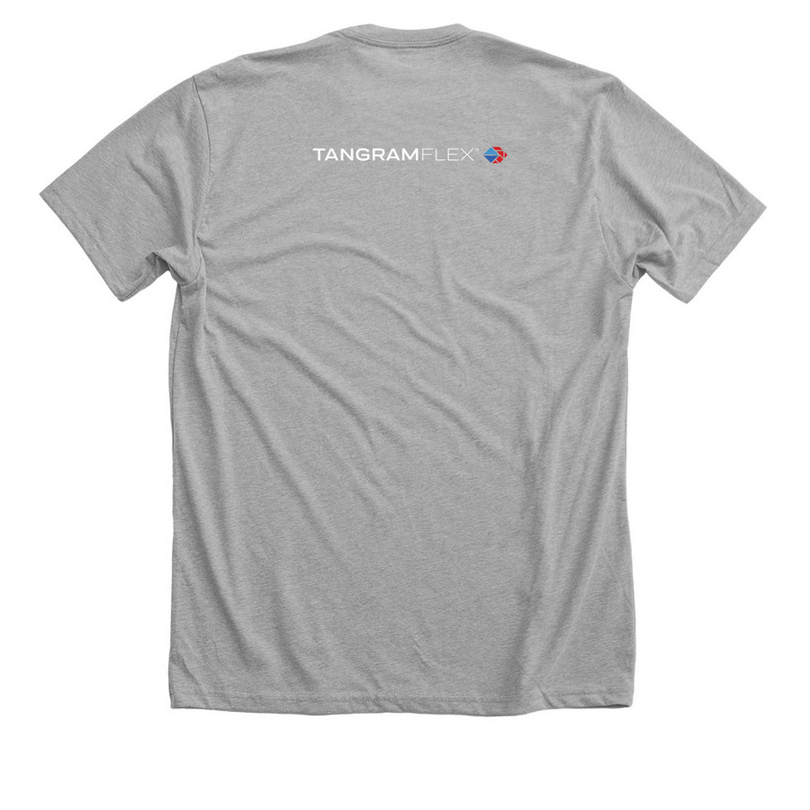 TangramFlex, a Athletic Heather Premium Unisex Tee (back-view)