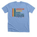 ASBDA Color Block, a Heather Carolina Blue Premium Unisex Tee