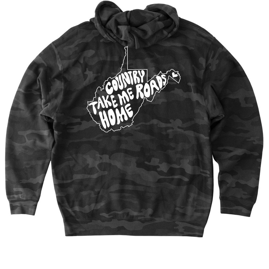 EPIC Lightning Team Fundraiser, a Black Camo Heavyweight Camo Pullover Hoodie (back-view)