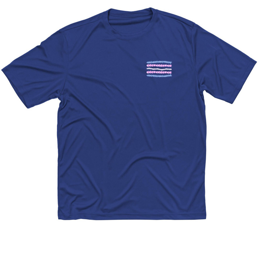 2026 Pride Lei Activewear Shirt, a True Royal Classic Performance Tee