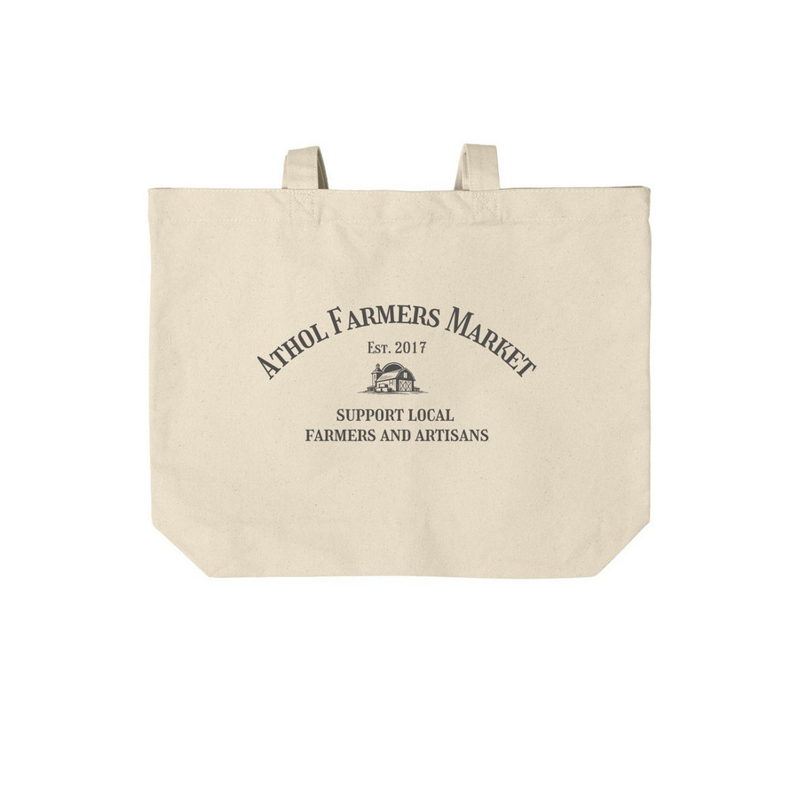 Athol Farmers Market - Totes, a Natural Cotton Canvas Tote Bag
