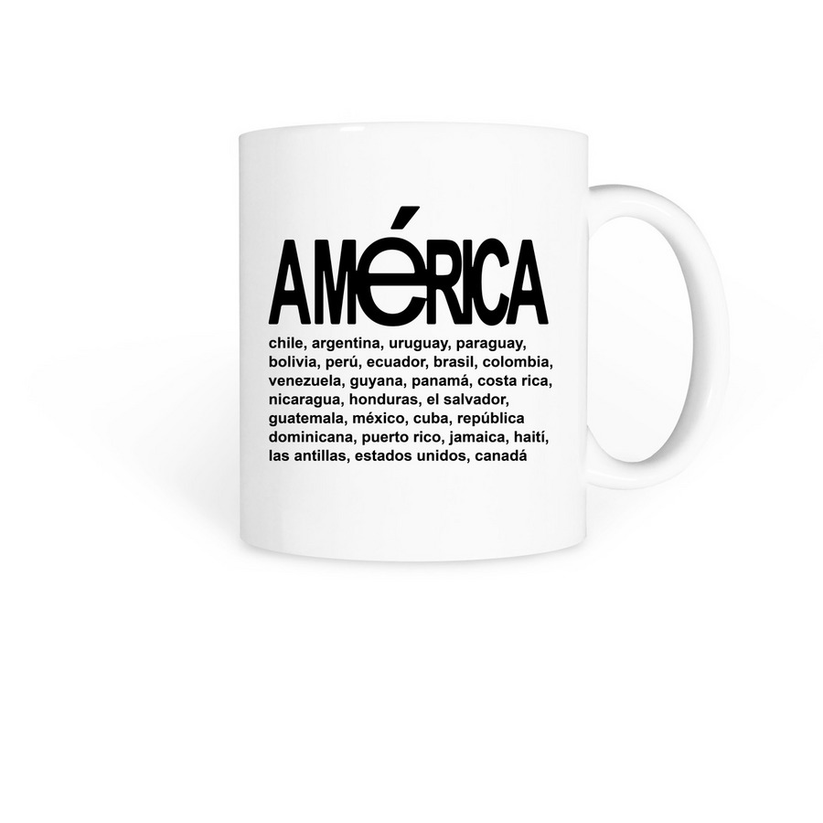 Am?rica Mug, a White Coffee Mug