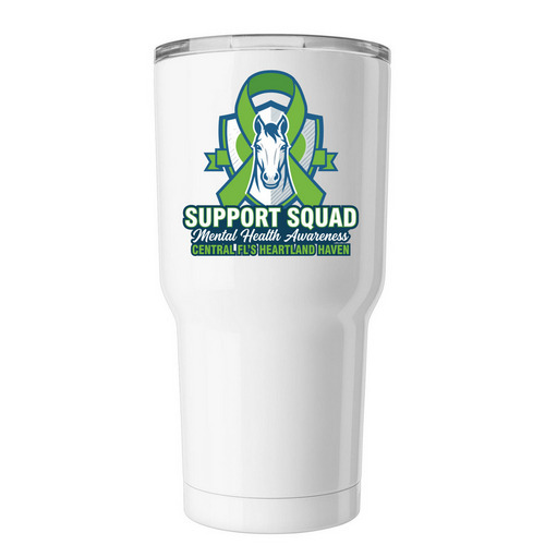 Heartland Haven - Support Squad Tumbler, a White Insulated Tumbler