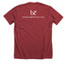 Birds on a Branch, a Heather Canvas Red Premium Unisex Tee (back-view)