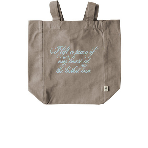 the locket tour tote, a Pumice Recycled Cotton Tote Bag