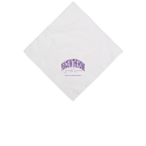 Carry Hope Bandana, a White Cotton Bandana