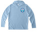 SRN Henley Masters Regatta Performance Wear&nbsp;, a Light Blue UV Performance Long Sleeve Hoodie