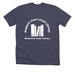 Support Your Local Library, a Heather Midnight Navy Premium Unisex Tee