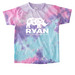 White Rhinos for Kids, a Cotton Candy Youth Tie Dye Tee
