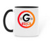Reptile Guild Coffee Mug, a Black Two-Tone Ceramic Mug (back-view)