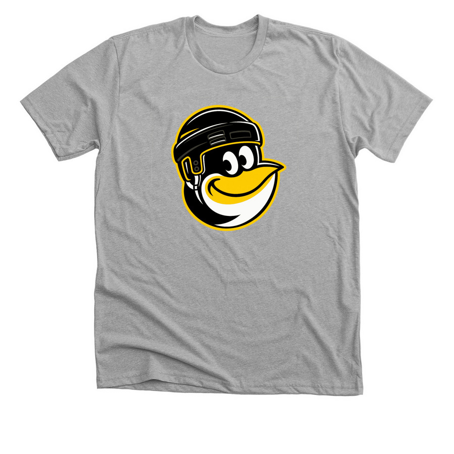 Happy Penguin, a Athletic Heather Premium Unisex Tee