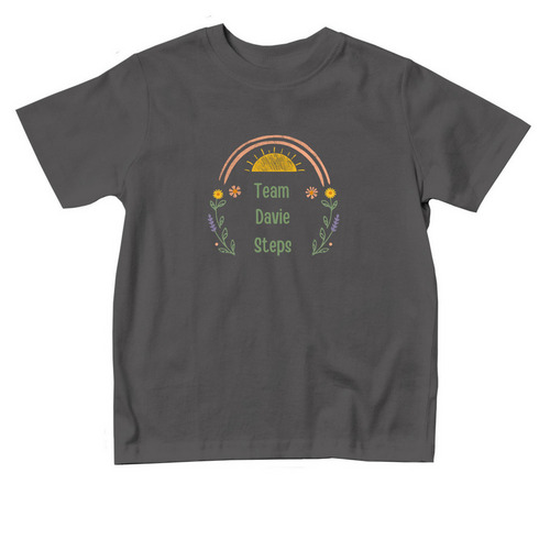 Team Davie Steps&nbsp;, a Charcoal Toddler Tee