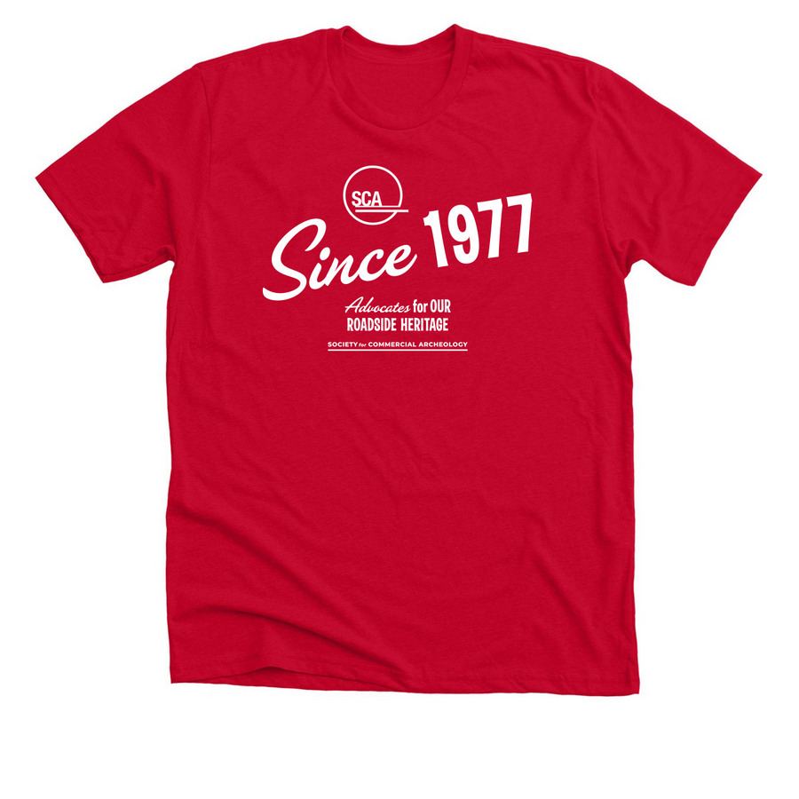 The 1977 Tee, a Solid Red Blend Premium Unisex Tee