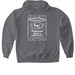 BLACK LABEL, a Charcoal Gildan Softstyle Pullover Hoodie