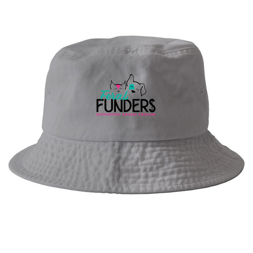 Noggin Toppers, a Grey Printed Bucket Hat