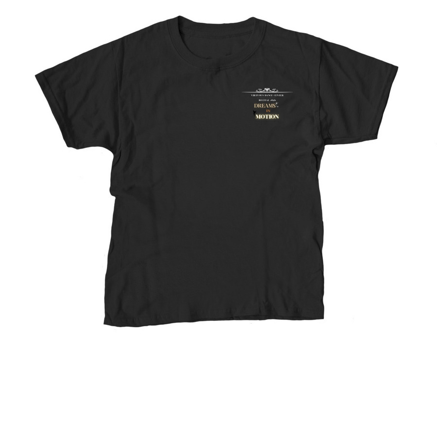 Recital 2026 Dreams in Motion (Youth), a Black Youth Unisex Tee