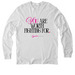 You are worth fighting for (white), a Bright White Allmade Organic Cotton Long Sleeve Tee