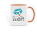 MEHS Logo Mug, a Orange Two-Tone Ceramic Mug