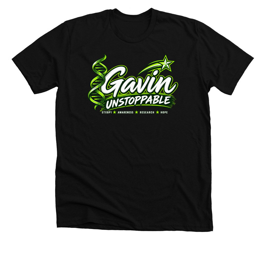 Team Gavin Unstoppable, a Solid Black Blend Premium Unisex Tee