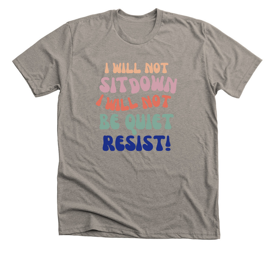 Resist, a Heather Stone Premium Unisex Tee