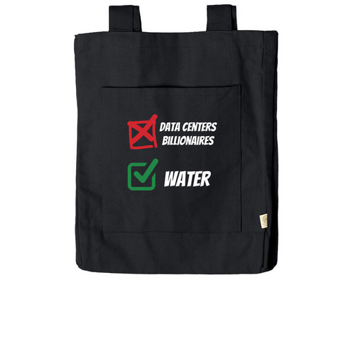 NO DATA CENTERS, a Black Reclaimist Everywhere Tote Bag