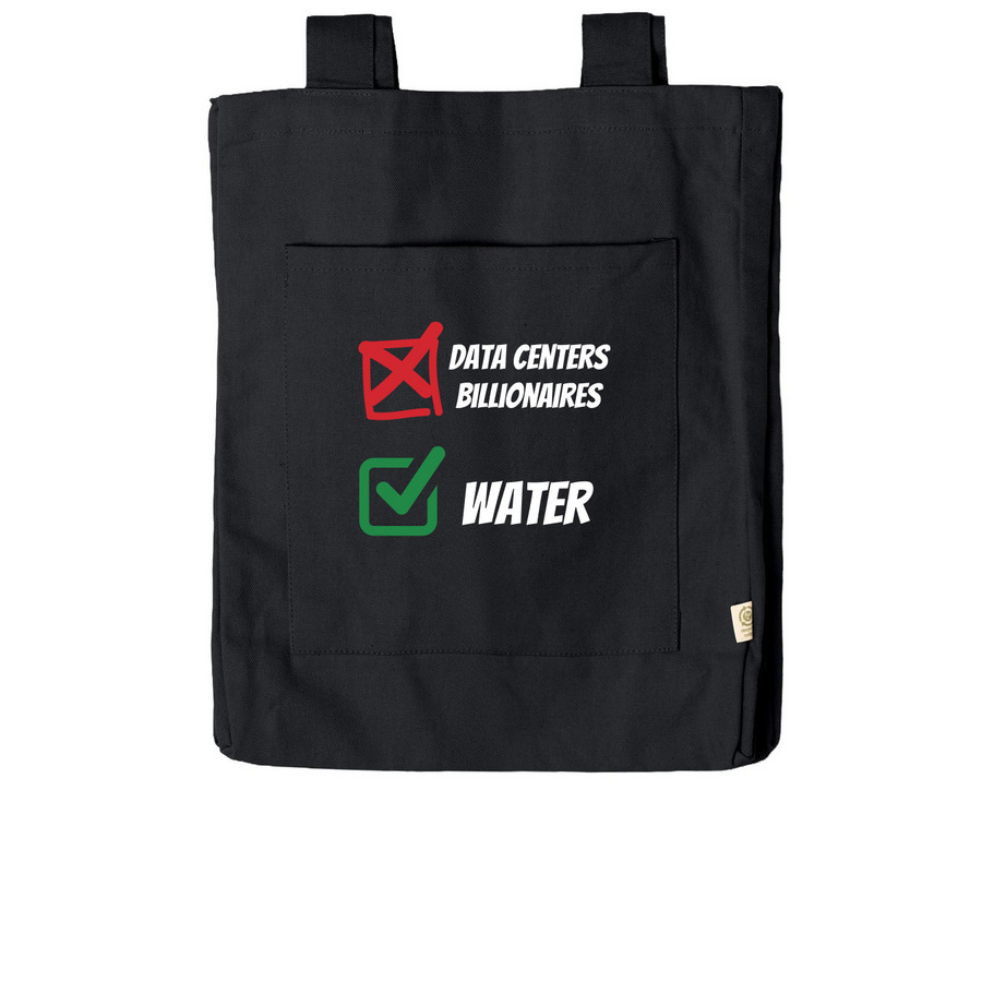 NO DATA CENTERS, a Black Reclaimist Everywhere Tote Bag