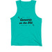 Women's Cotton Tank, a Teal Premium Cotton Tank