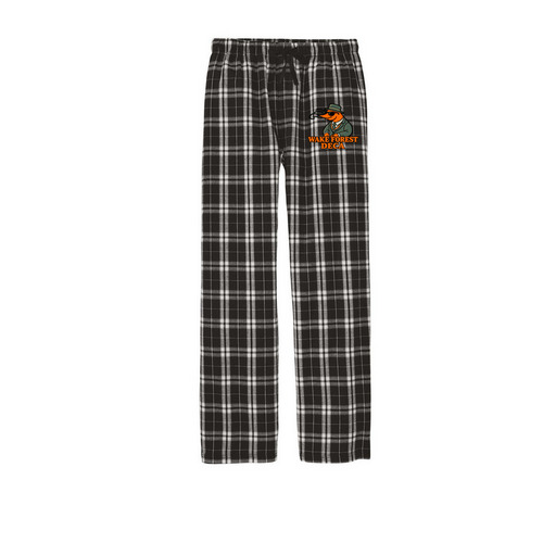 WF DECA "Pimp Shrimp" PJ Pants, a Black Flannel Pajama Pant
