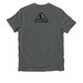 Bike the Blues, a Terrain Grey Allmade Organic Cotton Unisex Tee (back-view)